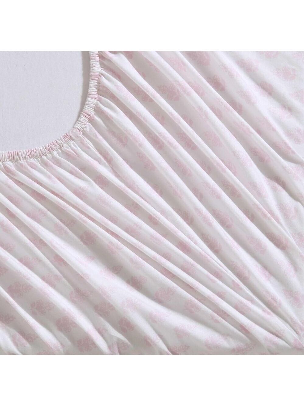 Laura Ashley Francesca Cotton Sheet Set Twin NWT Pink - Picture 5 of 11